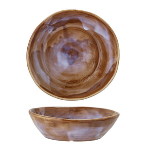 Bloomingville Glazed Bowl in Brown