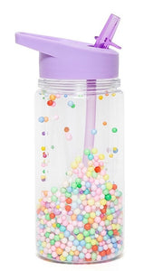 Drinking Bottle with Marcaron Pops in Lilac