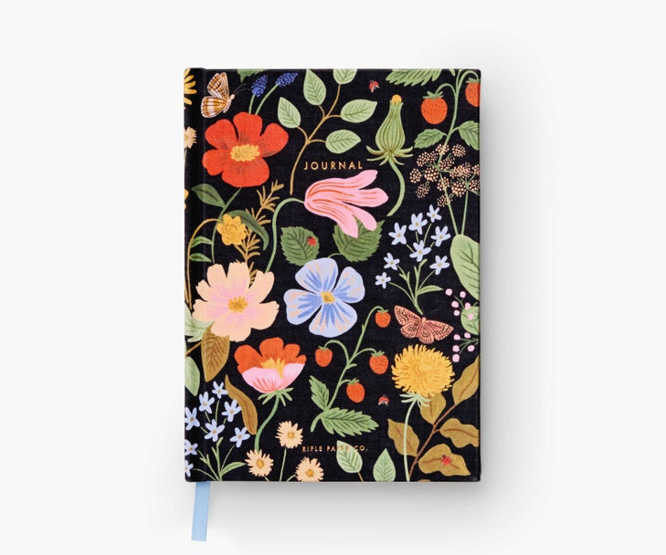 Strawberry Fields Fabric Journal Rifle Paper
