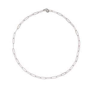 A Weathered Penny Silver Plated Cable Chain Necklace