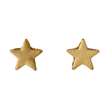 Load image into Gallery viewer, Ava Star Gold Plated Stud Earrings