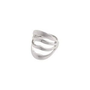Bellona Silver Plated Statement Ring