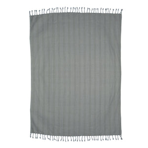Brushed Cotton Throw in Grey hk living
