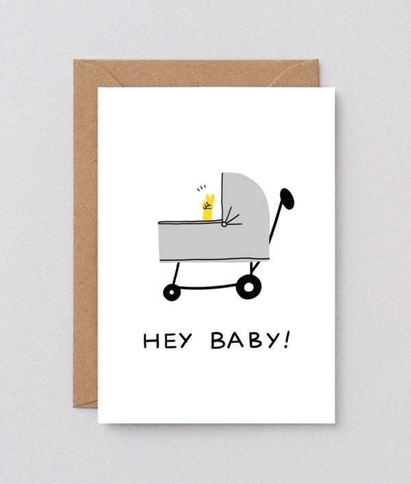 Hey Baby Stroller Card