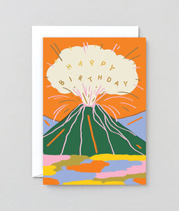 Wrap Birthday Volcano Card