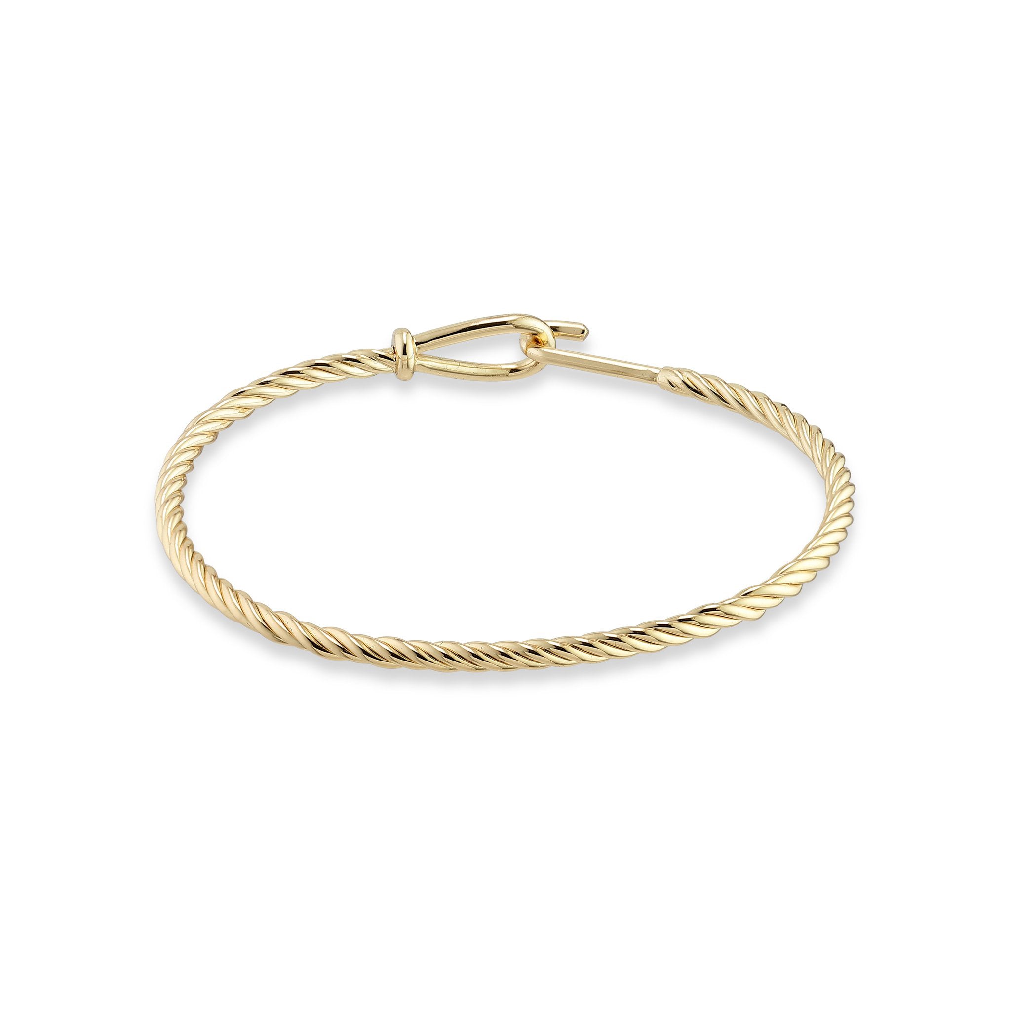 Twist gold-plated bracelet