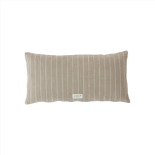 Load image into Gallery viewer, 100% Cotton Kyoto Long Cushion in Striped Clay 30 X 60