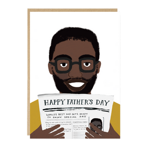 Jade Fisher Happy Father's Day Newspaper Card