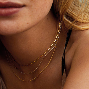 Deva Gold Plated Link Necklace