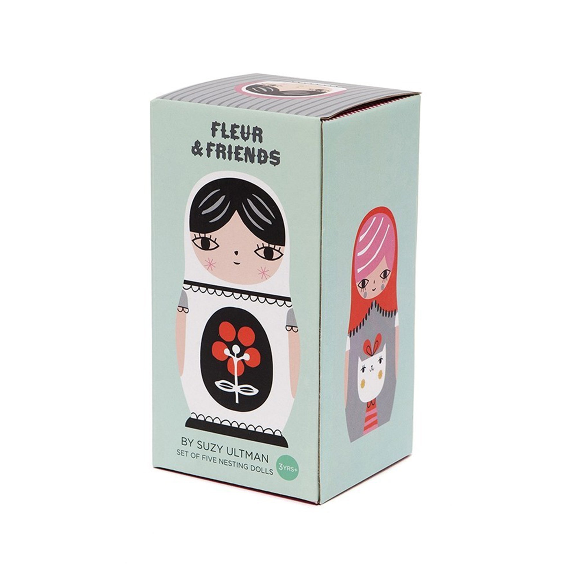 Fleur and Friends 5 Piece Nesting Dolls Set
