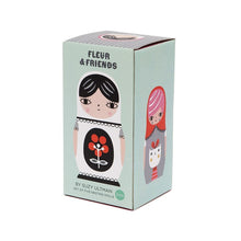 Load image into Gallery viewer, Fleur and Friends 5 Piece Nesting Dolls Set