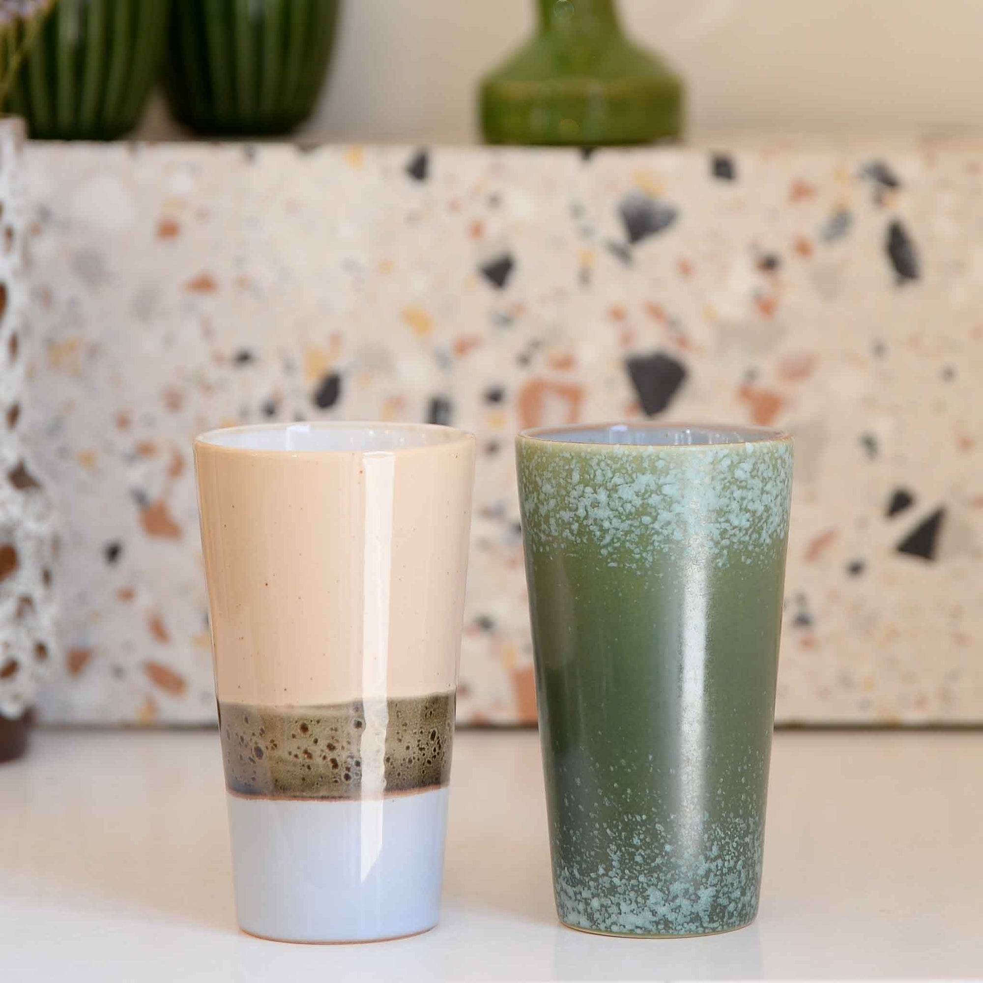 HK Living 70's Ceramics Latte Mugs