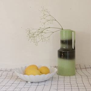HKliving The Emeralds: Ceramic Vase with Handle