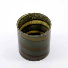 Load image into Gallery viewer, Glass Tealight Holder Brown and Khaki
