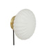 Hubsch Brass and Opal Wall Lamp