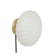 Load image into Gallery viewer, Hubsch Brass and Opal Wall Lamp
