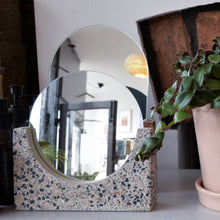 Load image into Gallery viewer, Hubsch Mirror on Grey Terrazzo Stand