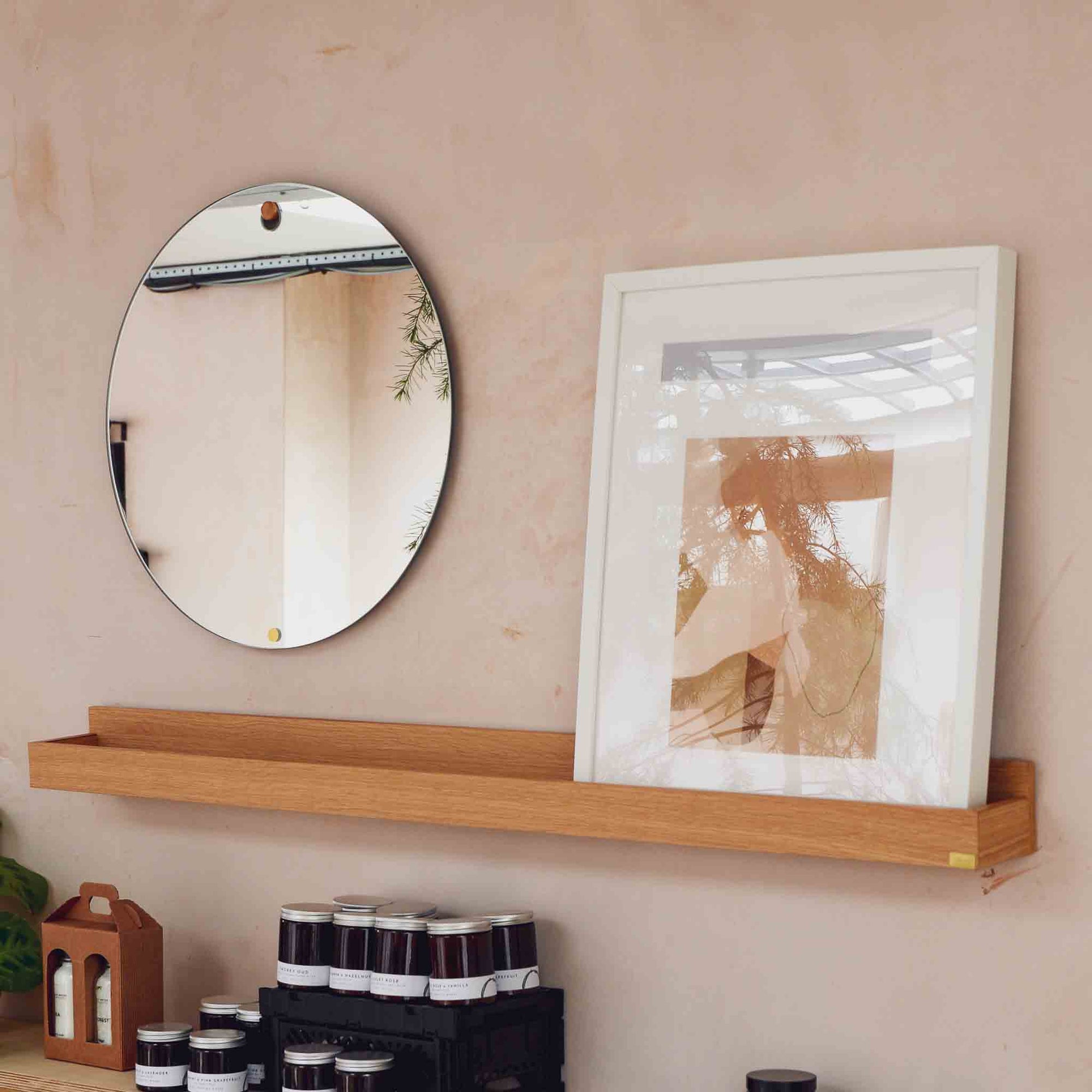hubsch round mirror