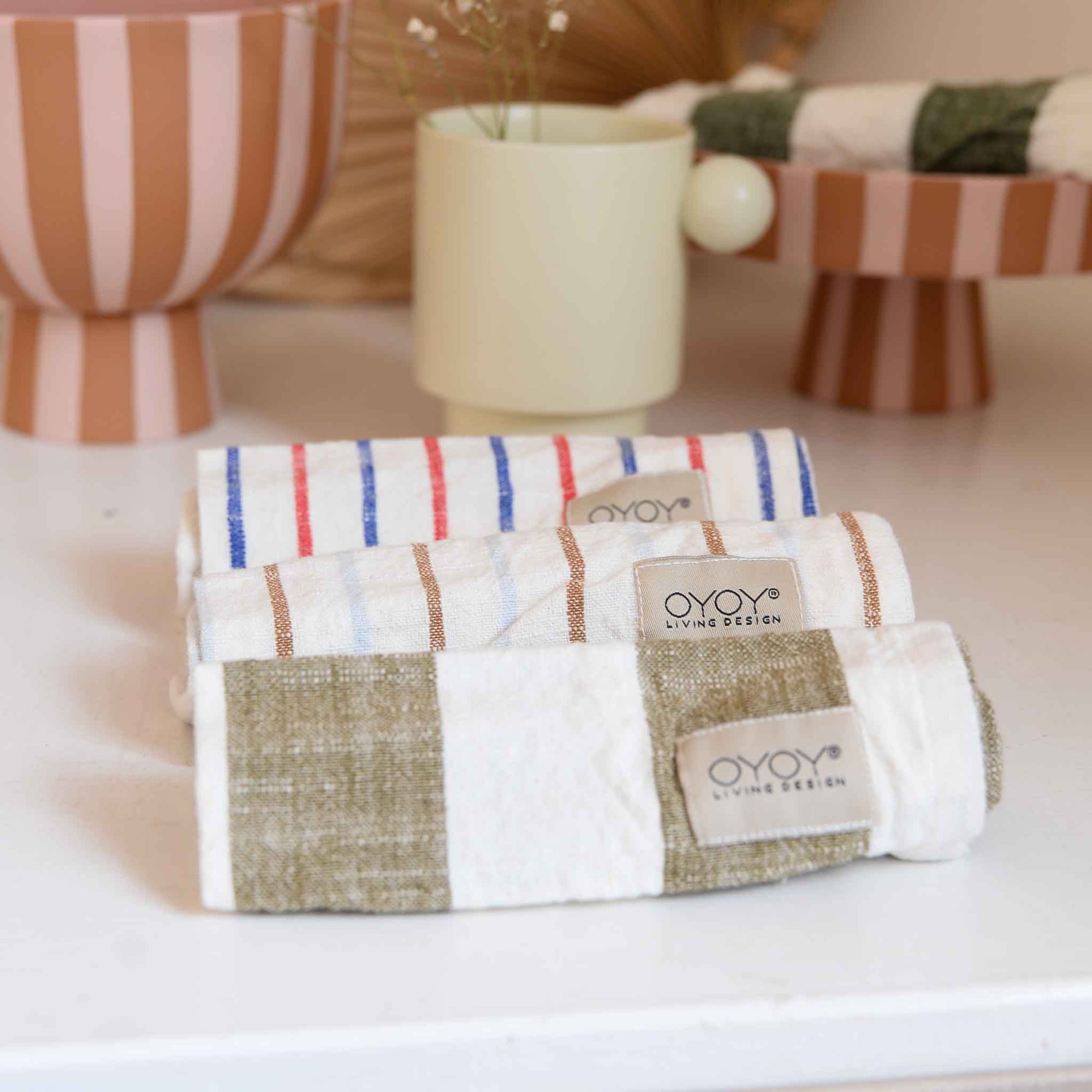 OYOY Kurin Pack of Three Dish Cloths