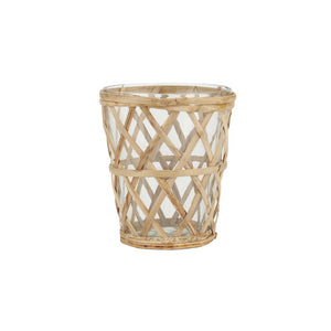 IB Laursen candle holder tealight bamboo braid
