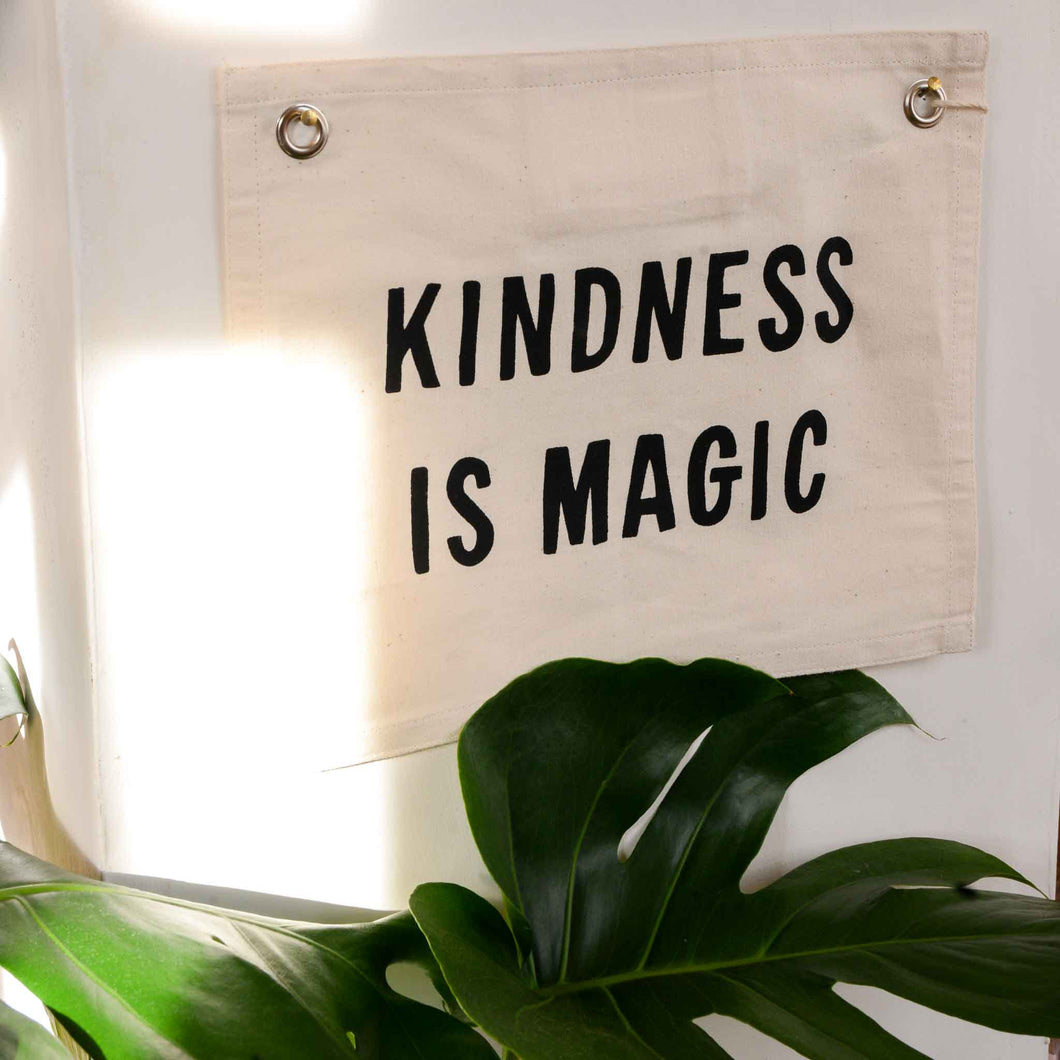 Imani Collective Kindness is Magic Banner in Natural