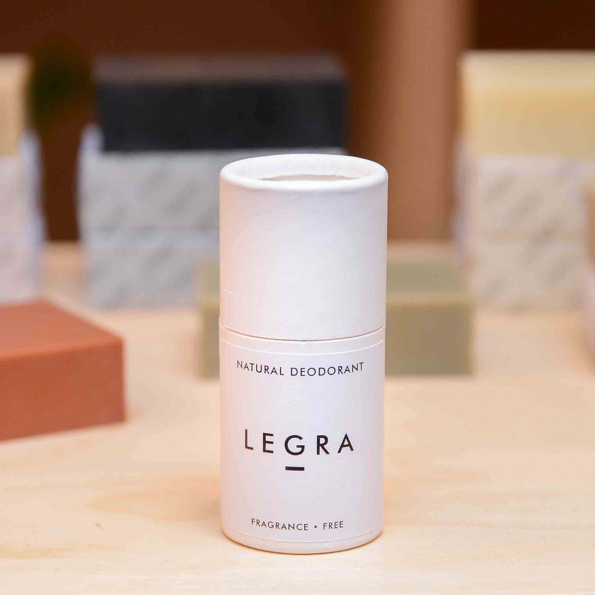 Fragrance free natural deodorant