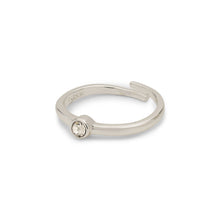 Load image into Gallery viewer, Lulu Crystal Silver Plated Stacking Ring