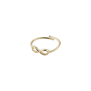 Lulu Infinity Gold Plated Stacking Ring
