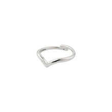 Load image into Gallery viewer, Lulu Wishbone Silver Plated Stacking Ring