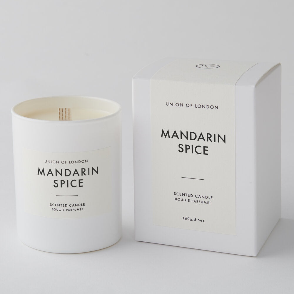 Mandarin Spice Cotton Wick Scented Candle /Sizes