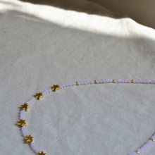 Load image into Gallery viewer, Rose Bead Star Necklace in Gold
