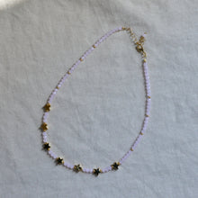 Load image into Gallery viewer, Rose Bead Star Necklace in Gold