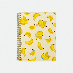 Banana Print Spiral Notebook