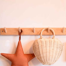 Load image into Gallery viewer, Wooden Coat Rack / 5 Hooks