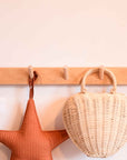 Wooden Coat Rack / 5 Hooks
