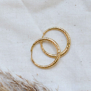 Pilgrim Euphoric Hoop Earrings in Gold