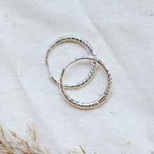 Load image into Gallery viewer, Pilgrim Euphoric Hoop Earrings in Silver