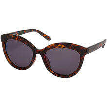 Load image into Gallery viewer, Tulia Cat-Eye Sunglasses in Brown Tortoiseshell Pattern With Smokey Lense