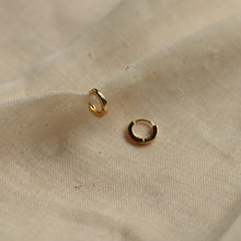 Load image into Gallery viewer, Pilgrim Arnelle Small Gold Plated Hoops