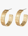Pilgrim Carol Medium Hoop Earring in Gold or Silver