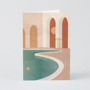 Pool with Arches Card