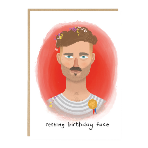 Jade Fisher 'Resting Birthday Face' Card