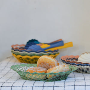 Colourful Bread Basket / Oval