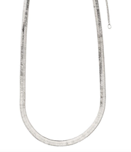 Load image into Gallery viewer, Products Pilgrim Noreen flat snake chain necklace silver-plated