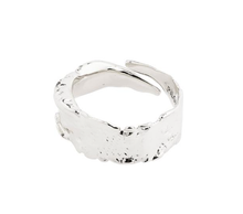 Load image into Gallery viewer, Pilgrim Bathilda Rustic Ring Silver Plated