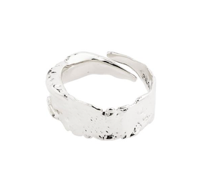 Pilgrim Bathilda Rustic Ring Silver Plated