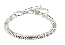 Load image into Gallery viewer, Pilgrim Belief Snake Chain Bracelet silver plated