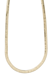 Pilgrim Noreen Flat Snake Chain Necklace Gold-plated