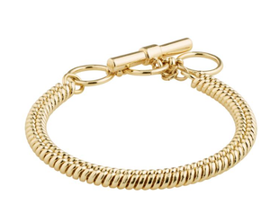 Pilgrim Belief Snake Chain Bracelet Gold plated