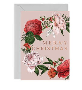 Catherine Lewis, Berry Roses Pink  Christmas card